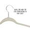 Honey Can Do Warm Gray Slim-Profile Non-Slip Velvet Hangers, 35ct.